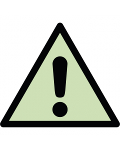Panneau de  danger général photoluminescent