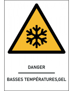 Panneau Basses températures, gel 