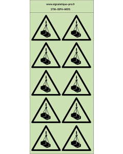 Autocollants photoluminescents  Charges suspendues 10Ph