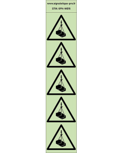 Autocollants photoluminescents  Charges suspendues 5Ph