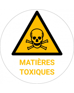 Panneau pictogramme Matières toxiques
