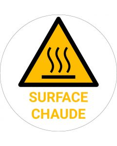 Panneau pictogramme Surface chaude