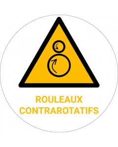 Panneau pictogramme Rouleaux contrarotatifs