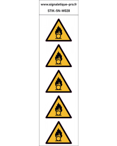 Panneau Substances comburantes – 5N