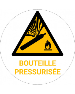 Panneau pictogramme Bouteille pressurisée