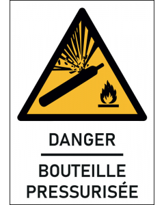 Panneau Bouteille pressurisée