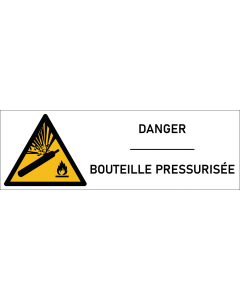 Signalétique danger bouteille-pressurisée