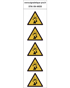 Panneau Chute d'objets 5N