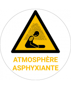Panneau pictogramme Atmosphère asphyxiante