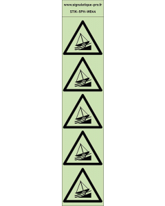 Autocollants photoluminescents taureau 5Ph