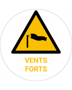 Panneau pictogramme Vents forts