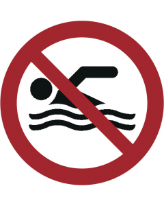 Panneau Ne pas nager