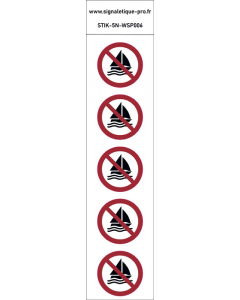 Panneau Pas de voile 5N