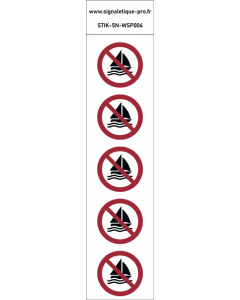 Panneau Pas de voile 5N