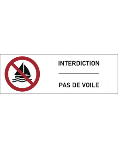 Signalétique interdiction de voile