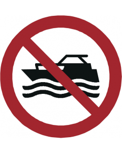 Panneau Pas de bateau à moteur