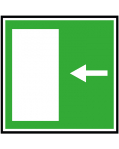 Pictogramme Sortie de secours vers la gauche