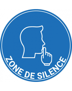 Pictogramme zone de silence, interdit au bruit