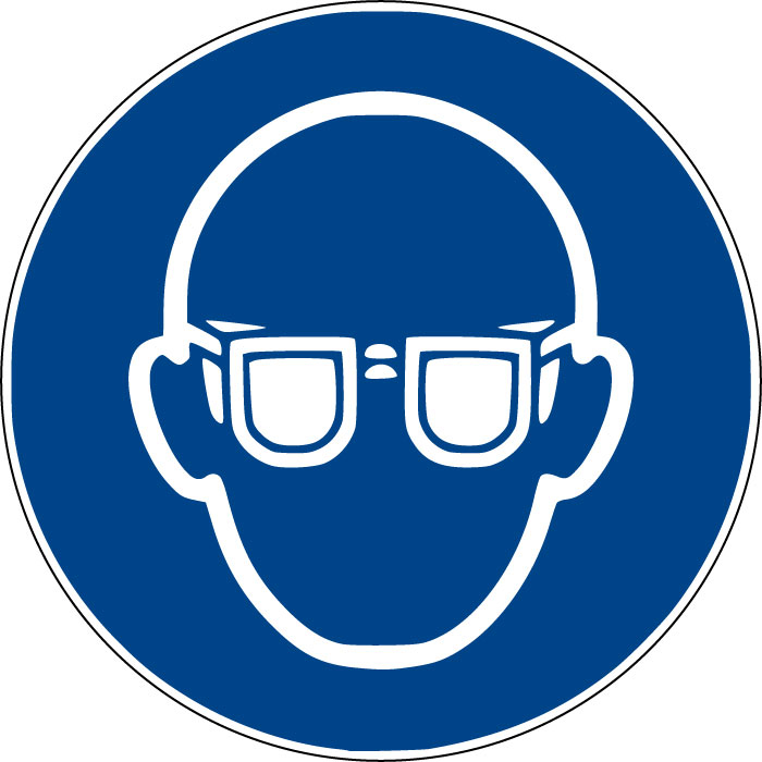 Pictogramme epi lunettes de protection obligatoires M004