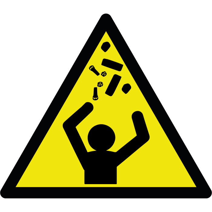 Pictogramme Zone Balisée Chute d’Objet - Sensibilisation à la Sécurité