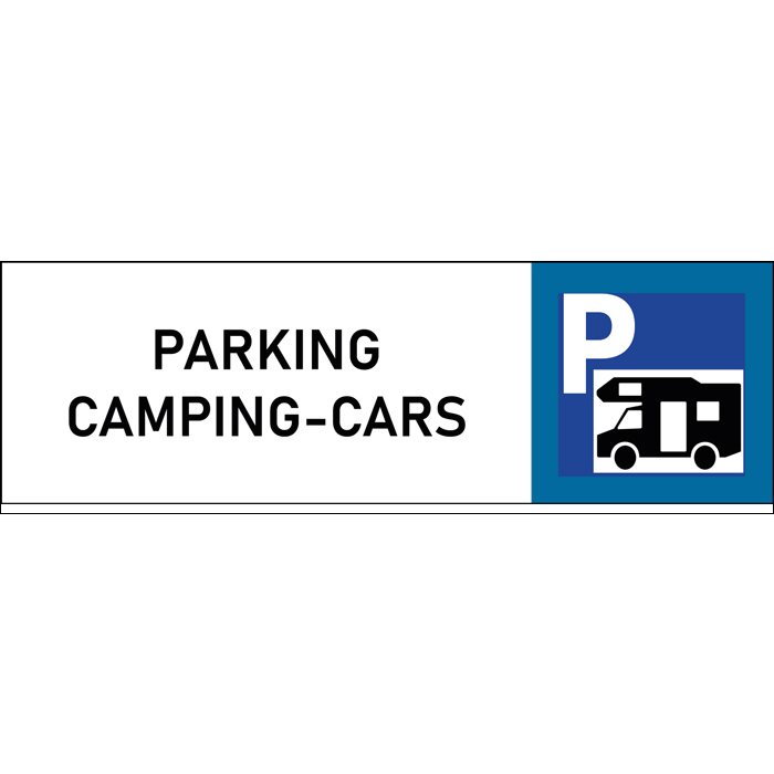 Plaque de porte classique Parking camping-cars