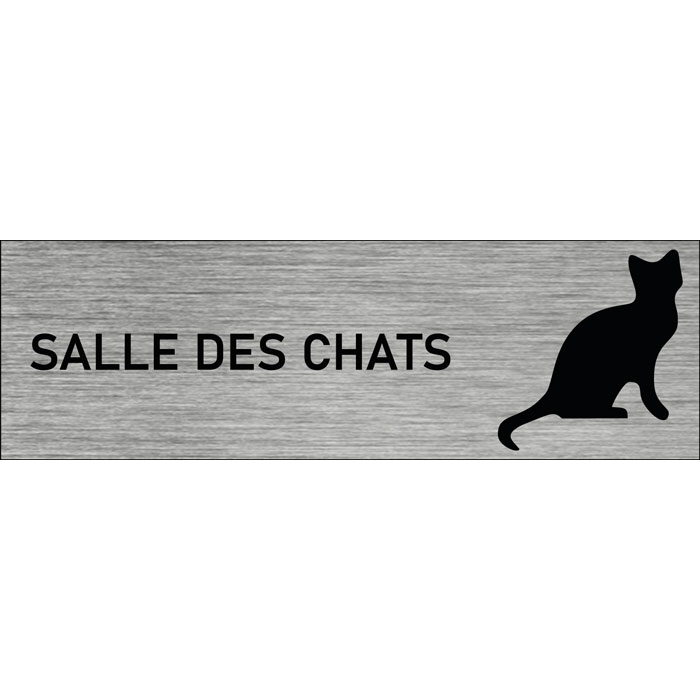 Plaque De Porte Salle Des Chats