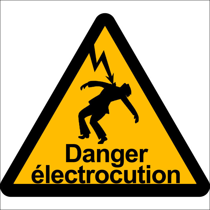 Pictogramme Danger électrocution 4
