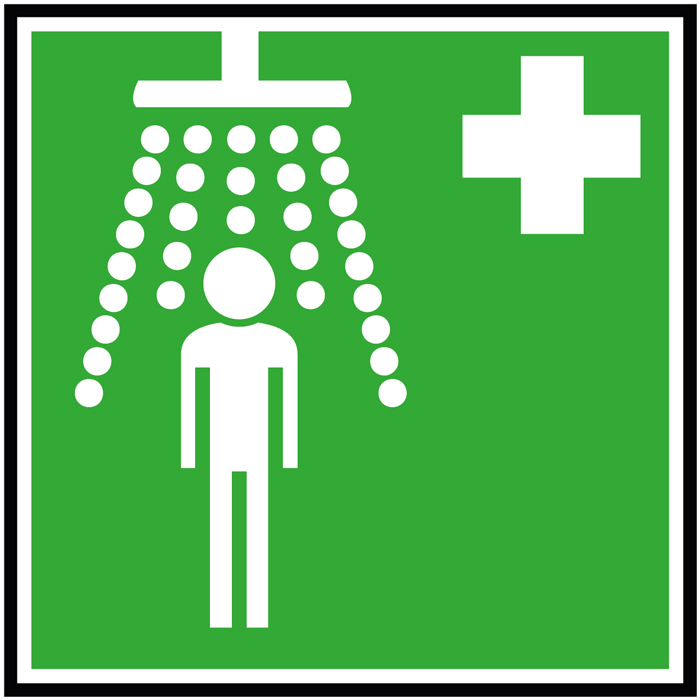 Pictogramme douche de sécurité