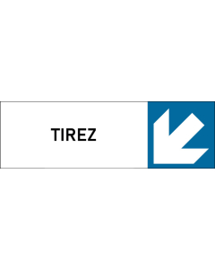 Plaque de porte classique Tirez
