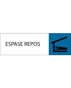 Plaque de porte classique Espase repos