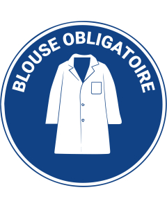 Pictogramme epi blouse de protection obligatoire Pictogramme EPI Produits Signaletique