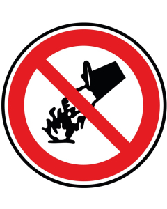 Pictogramme Interdit d' éteindre le feu
