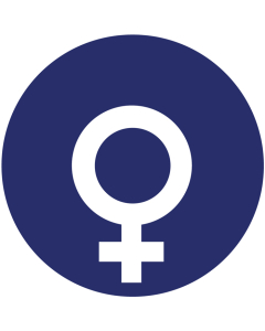Panneau toilette symbole femme