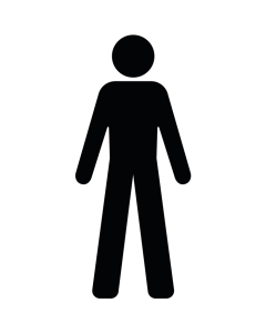 Pictogramme Toilette pour les hommes