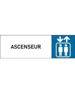 Plaque de porte classique Ascenseur