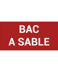 Pictogramme BAC À SABLE

