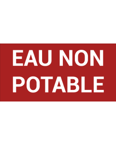 Pictogramme EAU NON-POTABLE
