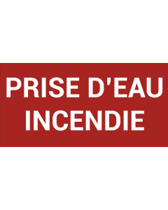 Pictogramme PRISE D’EAU INCENDIE