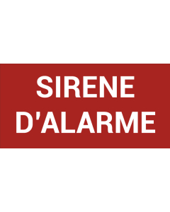 Pictogramme SIRÈNE D’ALARME