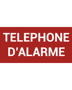 Pictogramme TÉLÉPHONE D’ALARME