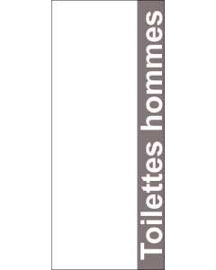 Sticker 847577 Toilettes hommes-model texte en bande
