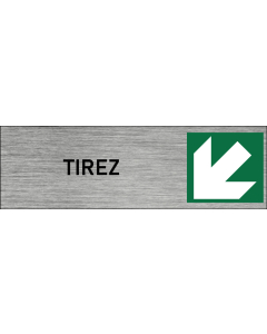 Plaque de porte tirez 2