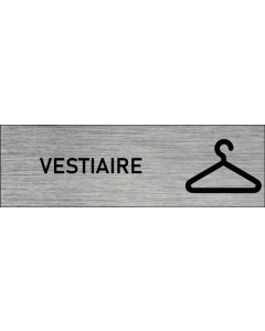 Plaque de porte vestiaire