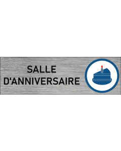 Plaque de porte Salle d'anniversaire 2