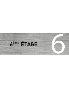 Plaque de porte 6 ème étage