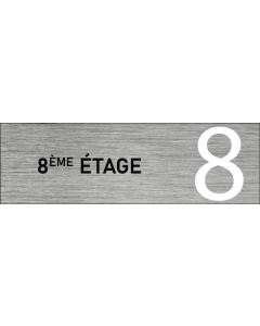 Plaque de porte 8 ème étage