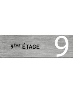 Plaque de porte 9 ème étage