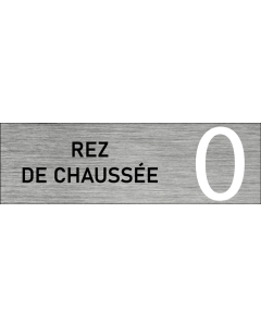 Plaque de porte Rez de chaussée