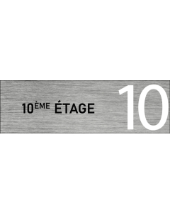Plaque de porte 10 ème étage