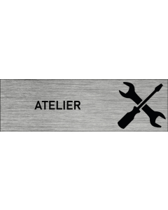 Plaque de porte Atelier